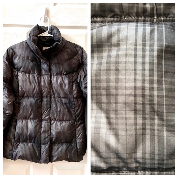⭐️ Woman’s Gray Plaid Columbia Omni Shield Down Puffer Coat Jacket Size MEDIUM - Picture 16 of 16